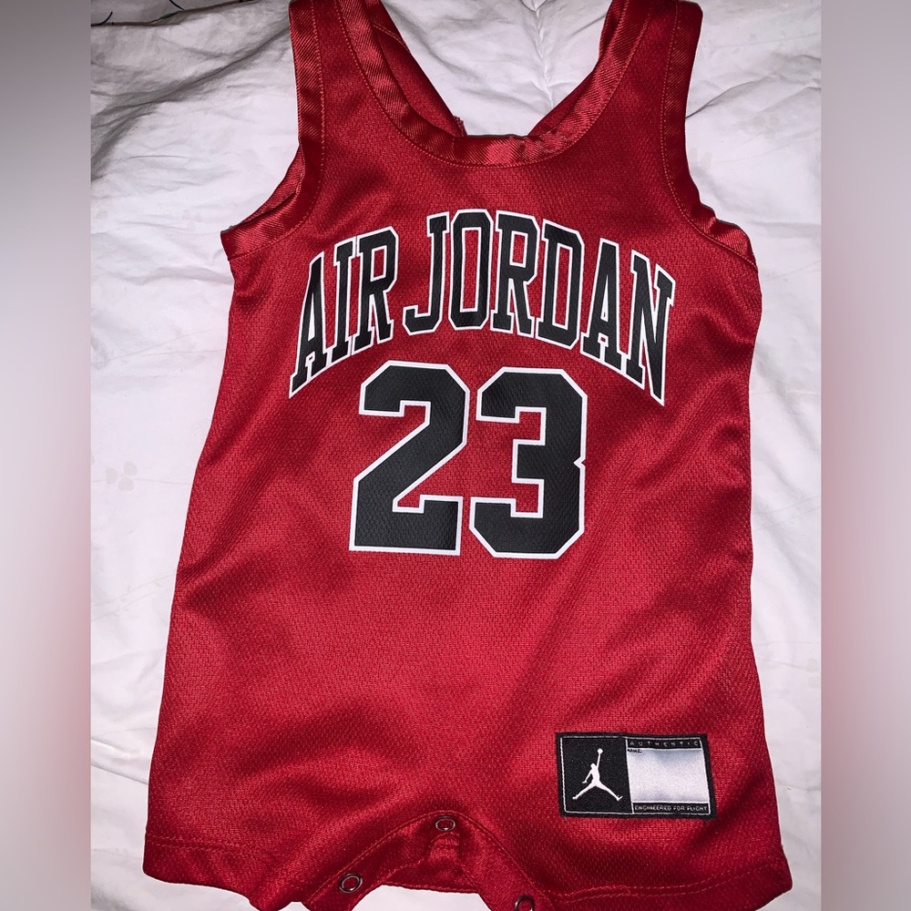 Authentic Red Baby Air Jordan Jumpsuit size 3 months